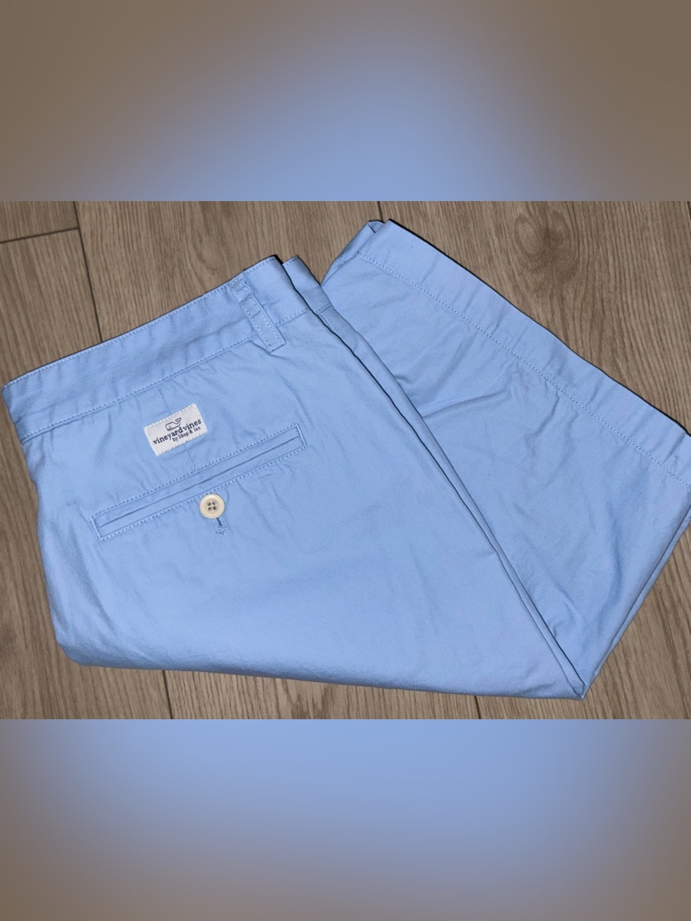 Vineyard Vines Club Shorts Mens 32 Light Blue 9" Preppy Golf Chino Classic Fit
